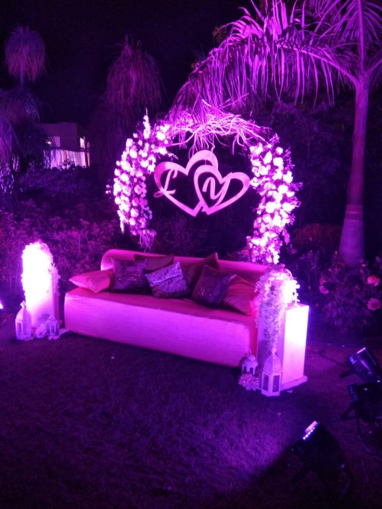 KT Creations - Sangeet Backdrop For Bride & Groom