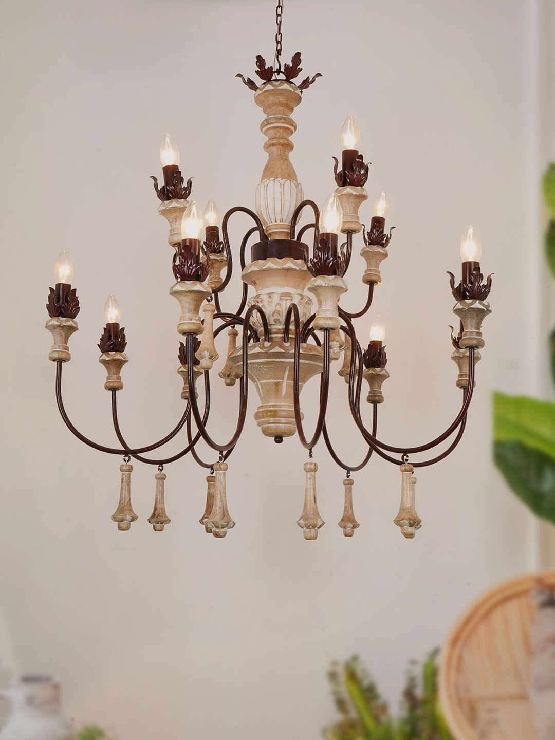 Lighting World - French Rustic Brown Chanderlier