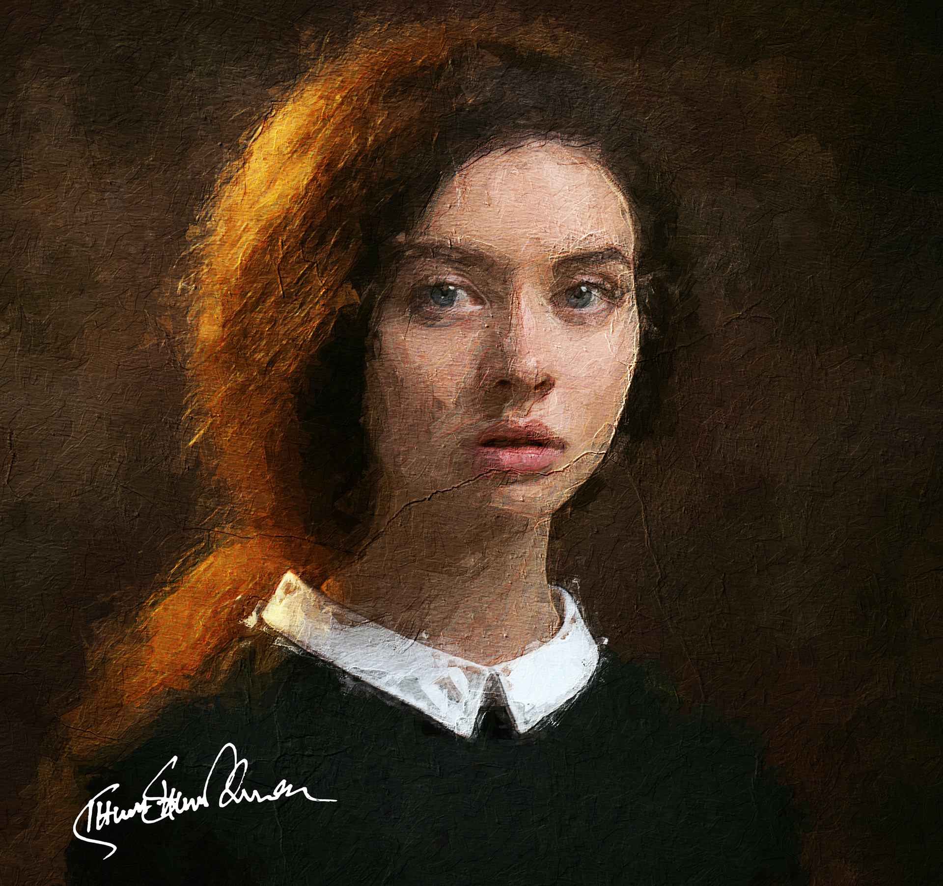 Rainbow Painting House - Portrait Oil Painting