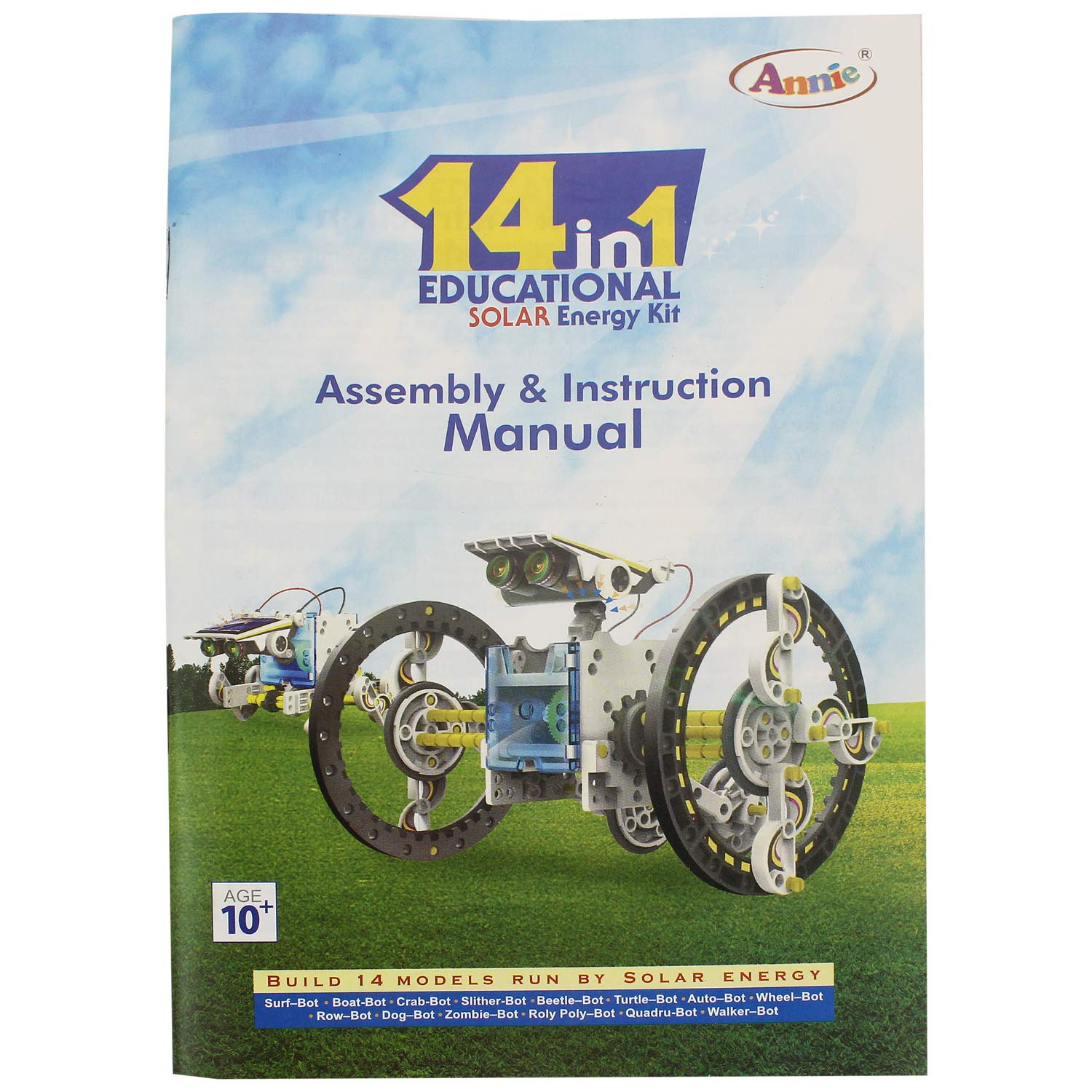 Annie 14 in 1 Educational Solar Energy Kit – DIY STEM Science & Robotics Learning Toy for Kids