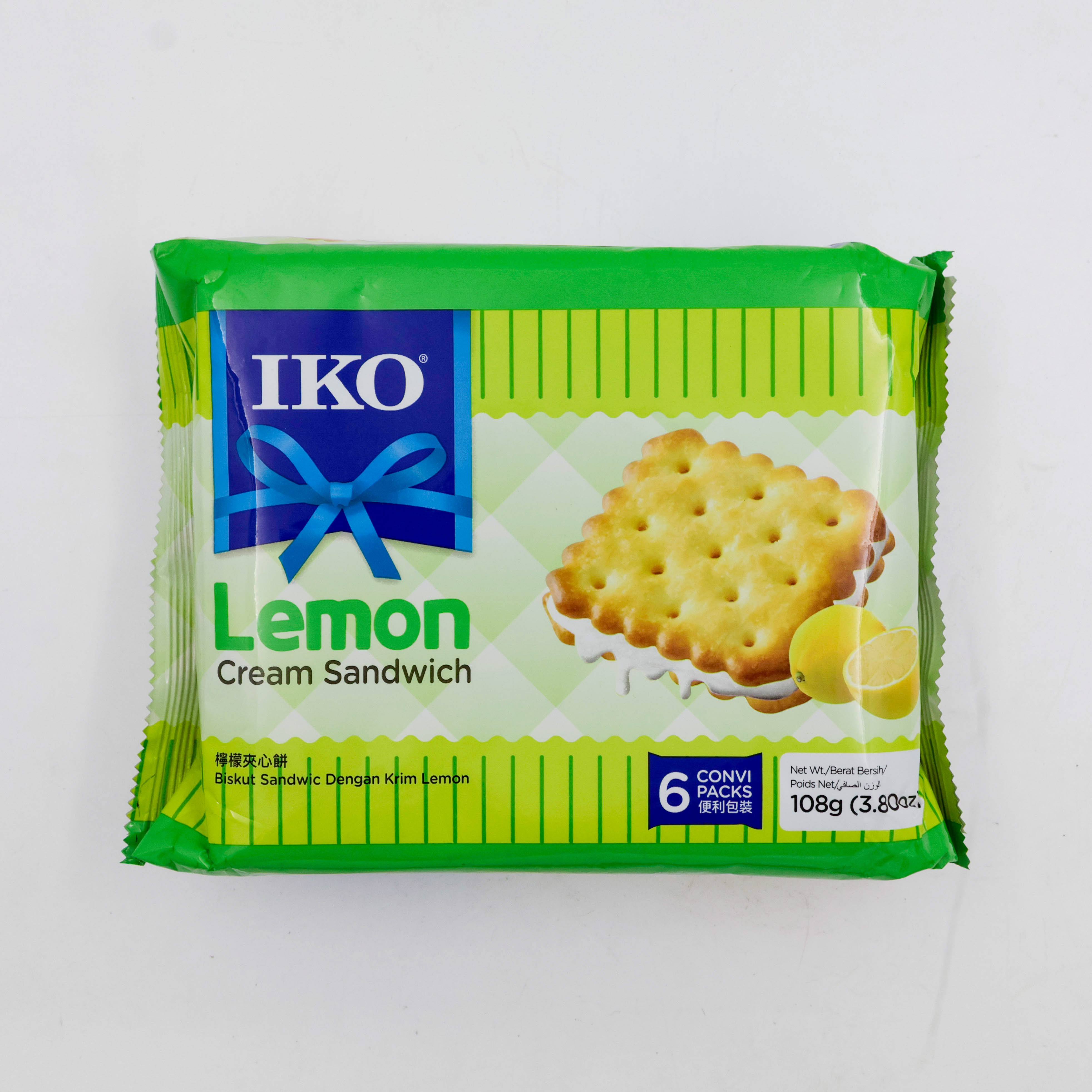 IKO Lemon Cream Sandwich Biscuits  108g