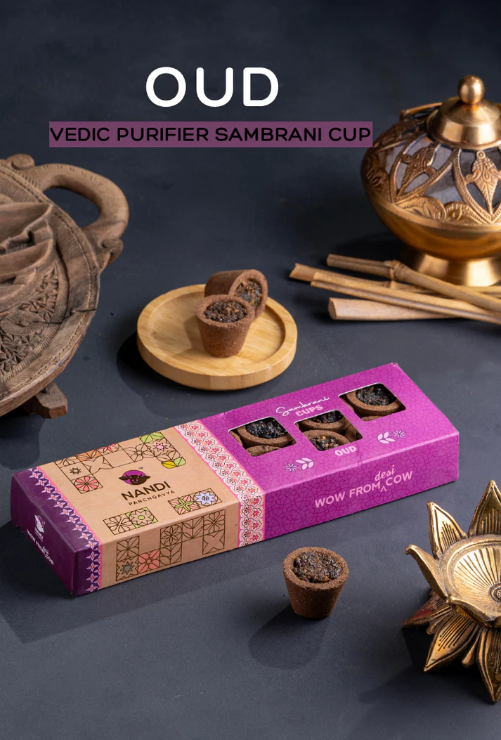Oud Vedic Purifier Sambrani Cups